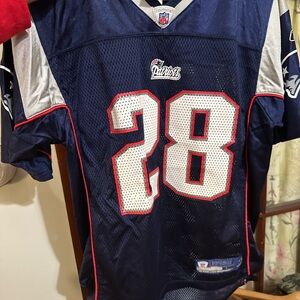Reebok NFL Equipment Jersey - Navy and White-#28 Dillon